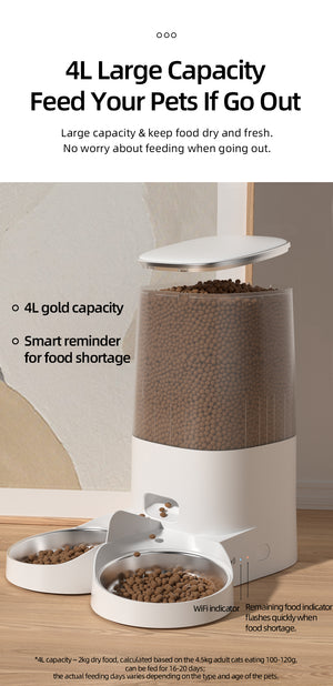 WiFi Enabled Pet Food Dispenser